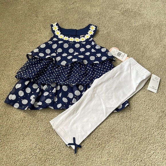 NWT Little Lass size 5 tank and Capri set